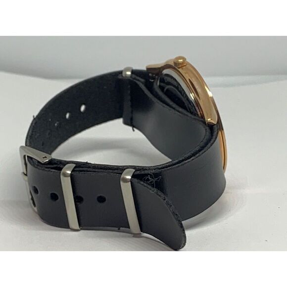 Michael Kors MK4301 Women Black Leather Analog Rose Gold Dial Wrist Watch GE181 - Picture 8 of 11